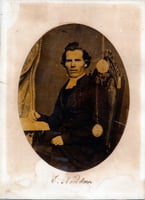 Black and white photograph of Rev. Eric Norelius, founder of the school that would become Gustavus Adolphus College.