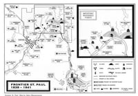 Map of St. Paul in 1839