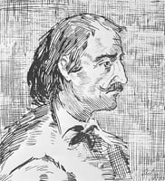Sketch of Pierre-Esprit Radisson, undated.