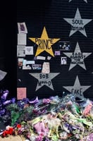 Princes star painted gold at First Avenue