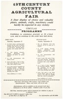 Agricultural fair poster