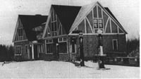 Black and white photograph of the Stickney Inn and Store, facing east, ca. 1929.