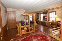 Thorstein Veblen home interior (furnished), Nerstrand, Minnesota, ca. 2011.