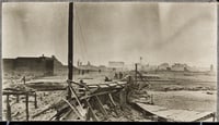 View of the Hinckley main street the morning after the fire, 1894.