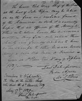 Hand written document recognizing Wahcoota as Tatanka Mani's successor, May 17, 1829.