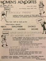 Women’s Advocates flyer