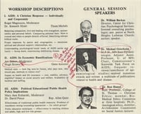 AIDS conference flyer