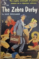 Cover of Max Shulman's Zebra Derby (Doubleday, 1946).