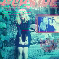 Babes in Toyland’s Kat Bjelland on the cover of the January/February 1991 issue of the fanzine Flipside. The inset image shows (left to right): Lori Barbero Bjelland and Michelle Leon.