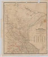 Locust Egg Map of Minnesota, 1877