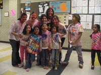 SILC students celebrating Holi