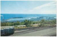 photograph of mining plant and harbor