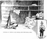 Interior of Finnish Bath House, New York Mills, Minn.