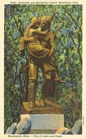 Hiawatha statue, Minnehaha Park, Minneapolis