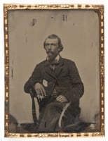 Ambrotype of Josias King, 1858.