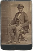 Sepia-colored photograph of Charles Bonga