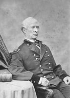 Black and white photograph of Seth Eastman late in his life, ca.1873.