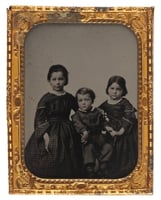 Daguerreotype of the children of Mary Elizabeth Bronson and William Gates LeDuc
