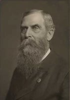 Black and white photograph of Mr. Danforth, conductor for St. Paul and Pacific Railroad, 1869.