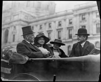 Governor Joseph A. A. Burnquist and Mary Louise Burnquist, with President Woodrow Wilson and Edith Wilson, 1919.
