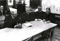 NFO representatives at a press conference held on October 16, 1963.