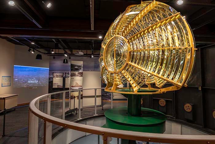 Split Rock Lighthouse replica lens.