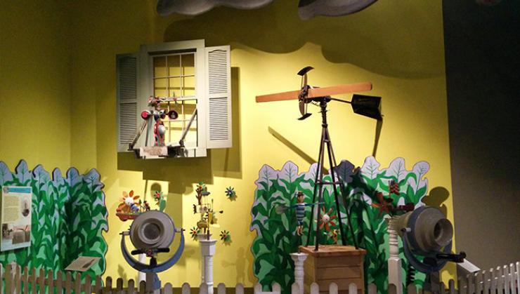 A display of wind spinners.