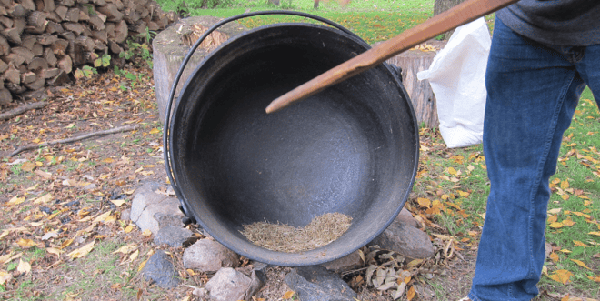 Wild Rice Processing Demonstration.