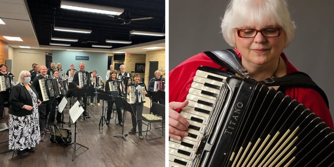 Dee Langley and the Masked Accordions.