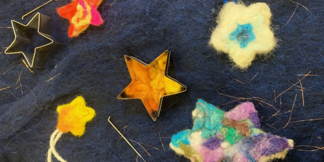 Needle Felted Stars Workshop.