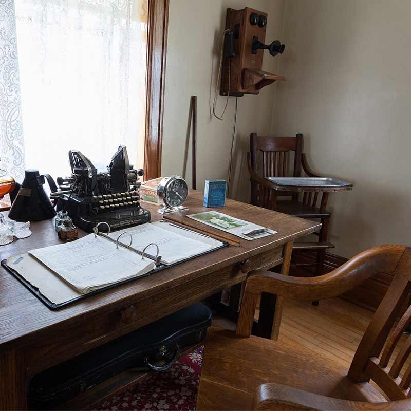 Interior view of the restored Lighthouse Keeper’s House