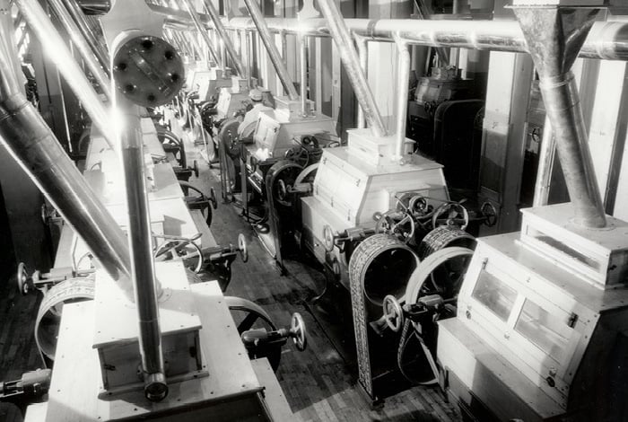 Minneapolis flour milling boom.