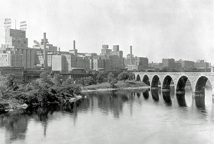 Minneapolis riverfront.