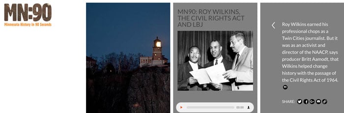 MN90: Minnesota History in 90 Seconds.