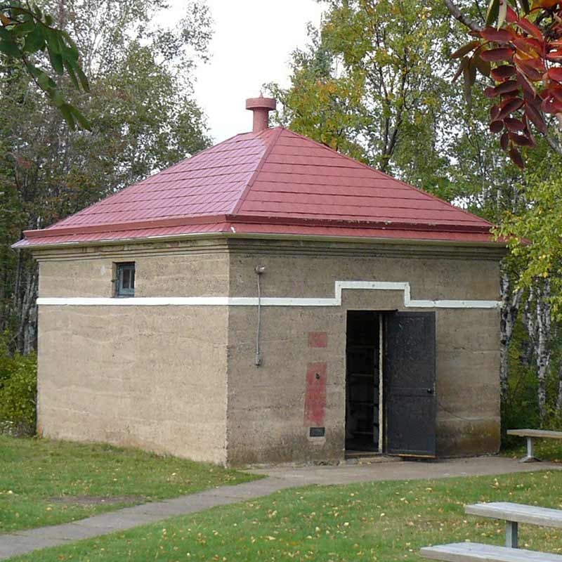 Explore the building that housed the crucial oil for lamps at Split Rock.
