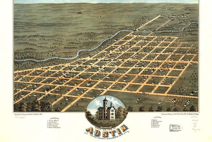 Minnesota Birdseye Maps (1867-1914)