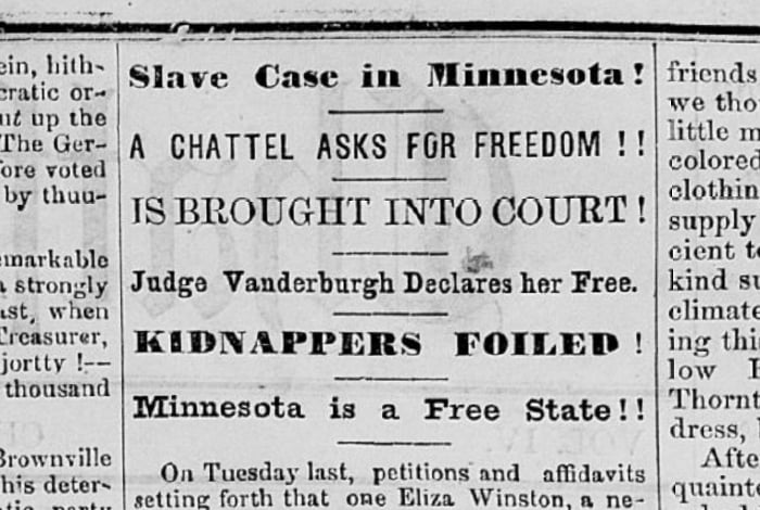 Slave Case in Minnesota!