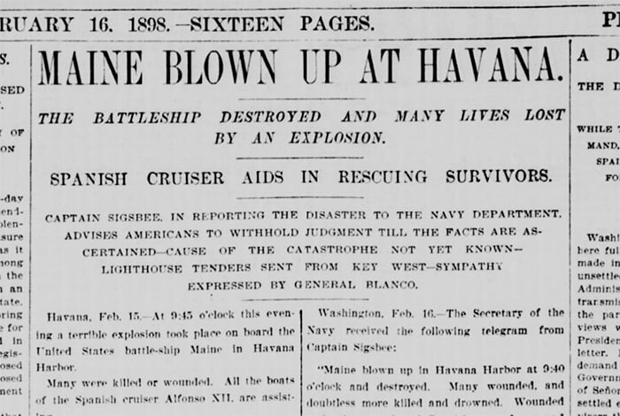 Maine Blown Up at Havana