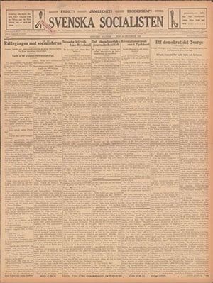 svenska newspaper page