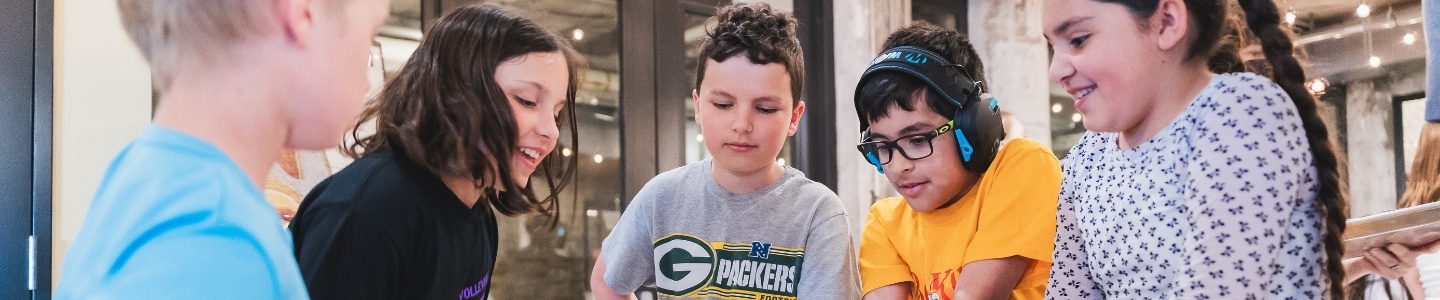 Kids on field trip at Mill City Museum