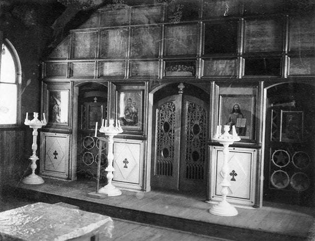 Iconostasis in St. Peter and St. Paul Russian Orthodox Church, 1967