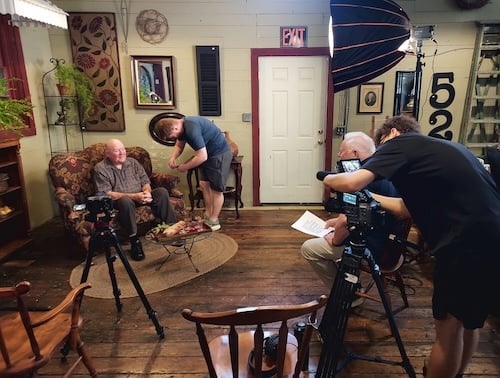 Interview production setup