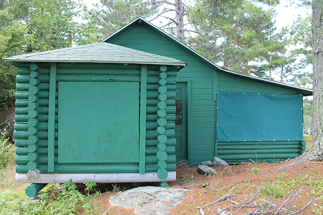 East facade of Jun Fujita’s cabin, 2025