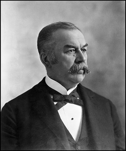 Black and white photograph of Jacob Brower, 1897.