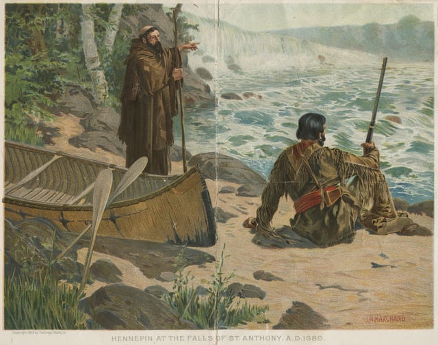 Hennepin at the Falls of St. Anthony, 1680