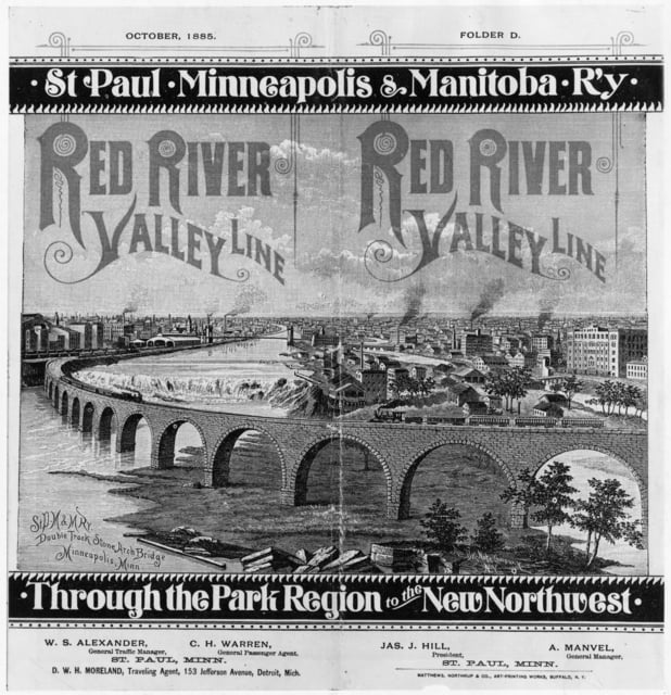 Stone Arch Bridge, the milling districts and St. Anthony