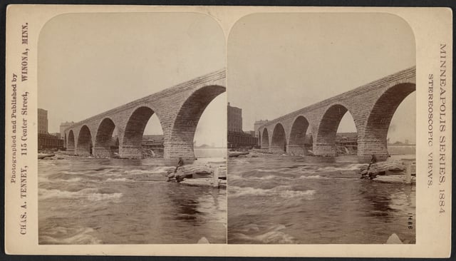 Stone Arch Bridge, 1884.