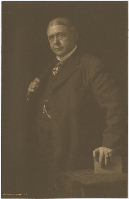 Black and white photograph of Stephen Arnold Douglas Volk, 1908.
