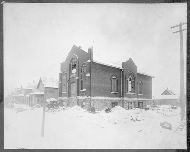 Construction of B'nai Abraham synagogue in Virginia