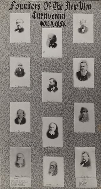 Founders of the New Ulm Turnverein, November 11, 1956.